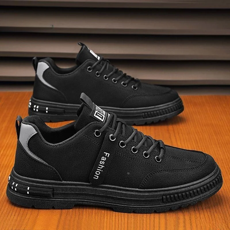 

Men's Work Shoes Labor Protection Waterproof Anti-slip Wear-resistant Welding Work Boots Comfortable All-Season Round-Toe Shoes