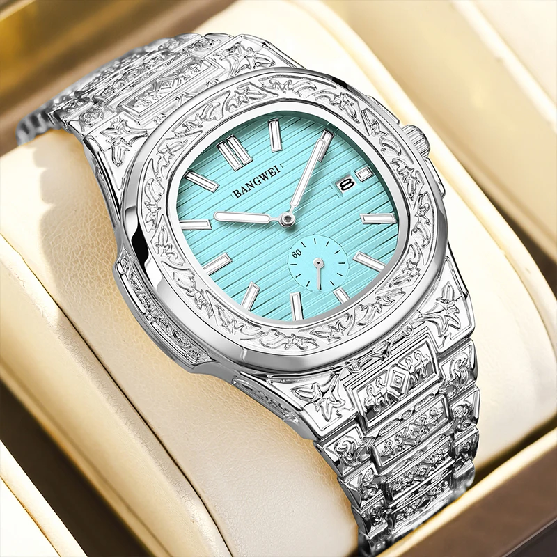 

Женские часы BANGWEI: деловые, роскошные, модные, кварцевые, простые квадратные, качественные, распродажа, часы для женщин