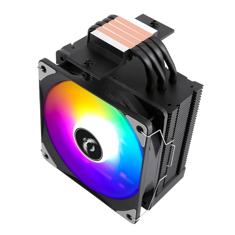 QiuzAim-Compatible LGA2066 2011 Intel115x 1200 1700 1851 i5 i7 i9 RGB 120mm Fan 4 Heat Pipe Cooler CPU x79 x99 AM5 AM4 Processor