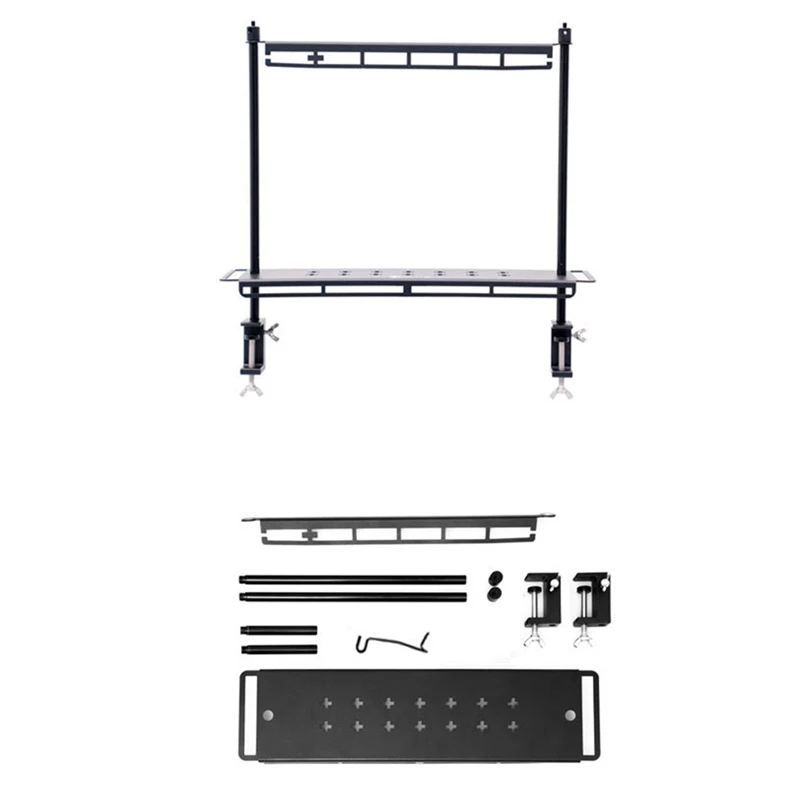 

BMBY-Storage Rack Folding Multi-Layer Rack Camping Tabletop Double-Layer Storage Rack Cutlery Rack Light Rack