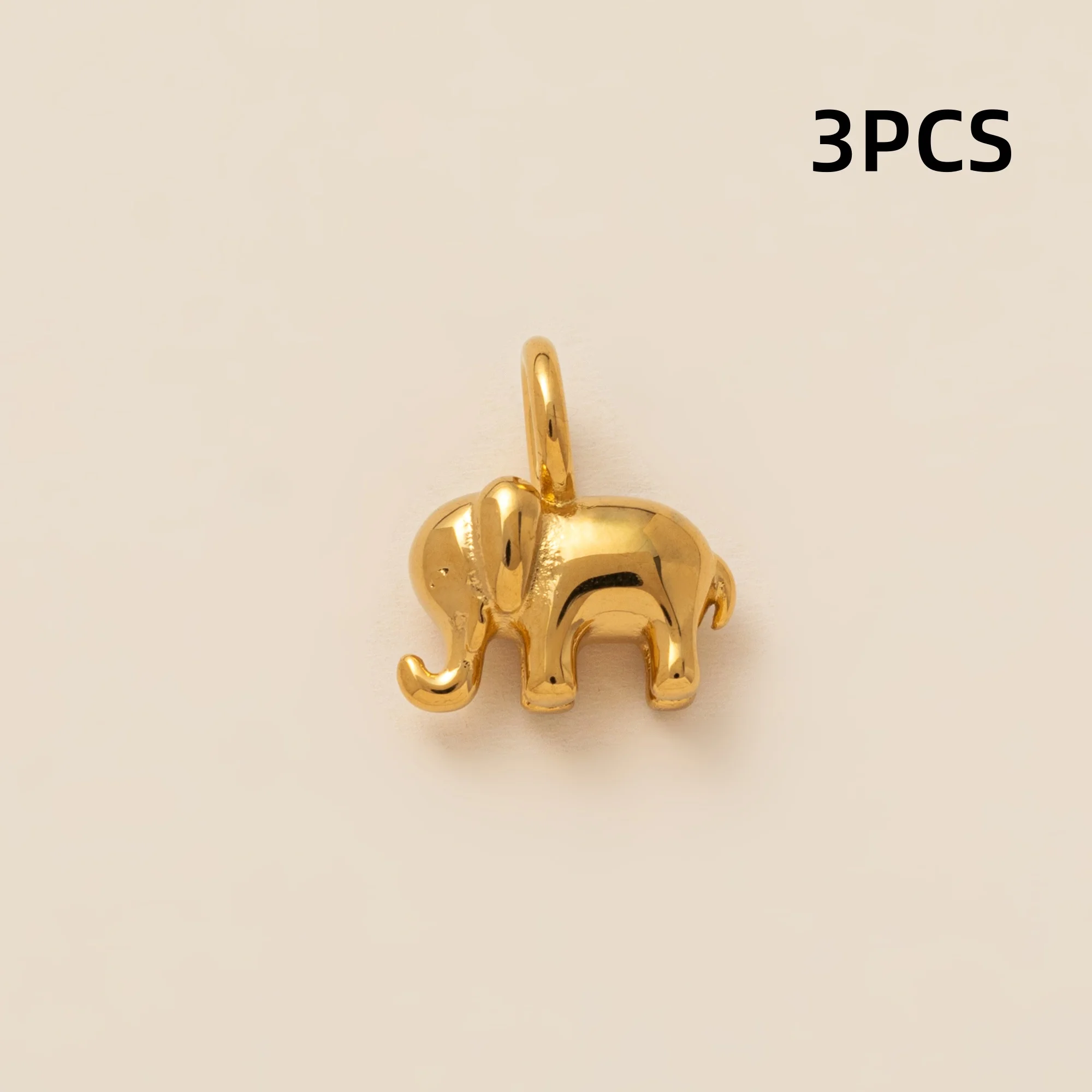 3 Stück Modische und beliebte Tier-Serie Anhänger mit Elefant, Schlange, Schmetterling und Kranich zum Selbermachen für Schmuck – Detail 3