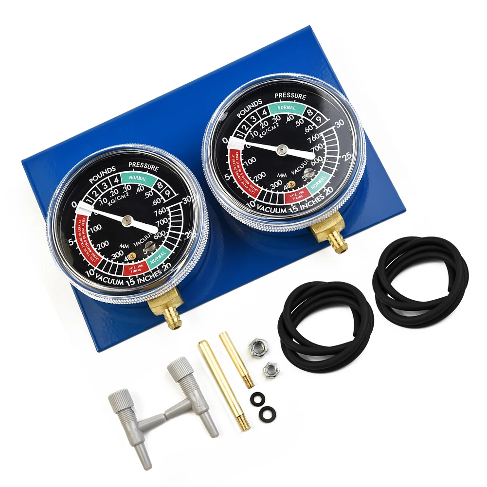 

With Hose Vacuum Gauge Balancer Connectors Kit Motorcycle For 2-cylinder Machines Instrumentation Durable Portable