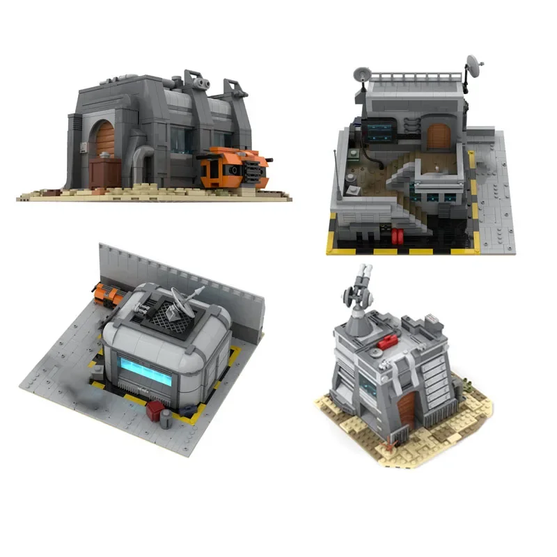 Modelo de películas de estrellas, ladrillos de construcción MOC, Base de primera guerra, sede, tecnología Modular, regalos, vacaciones, montar, juguetes para niños, traje