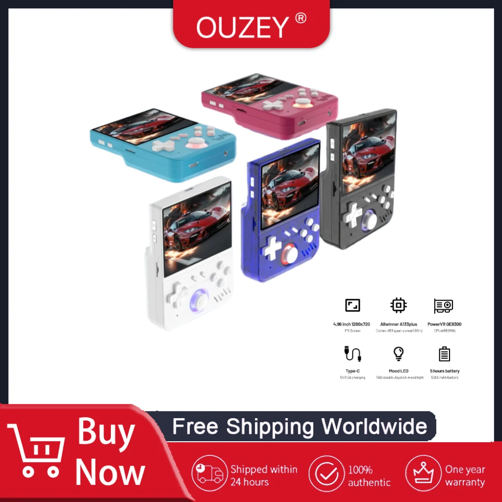 3.5" IPS Screen, Linux System, 128GB, 15000+ Games — Perfect Retro Gaming Gift for Kids