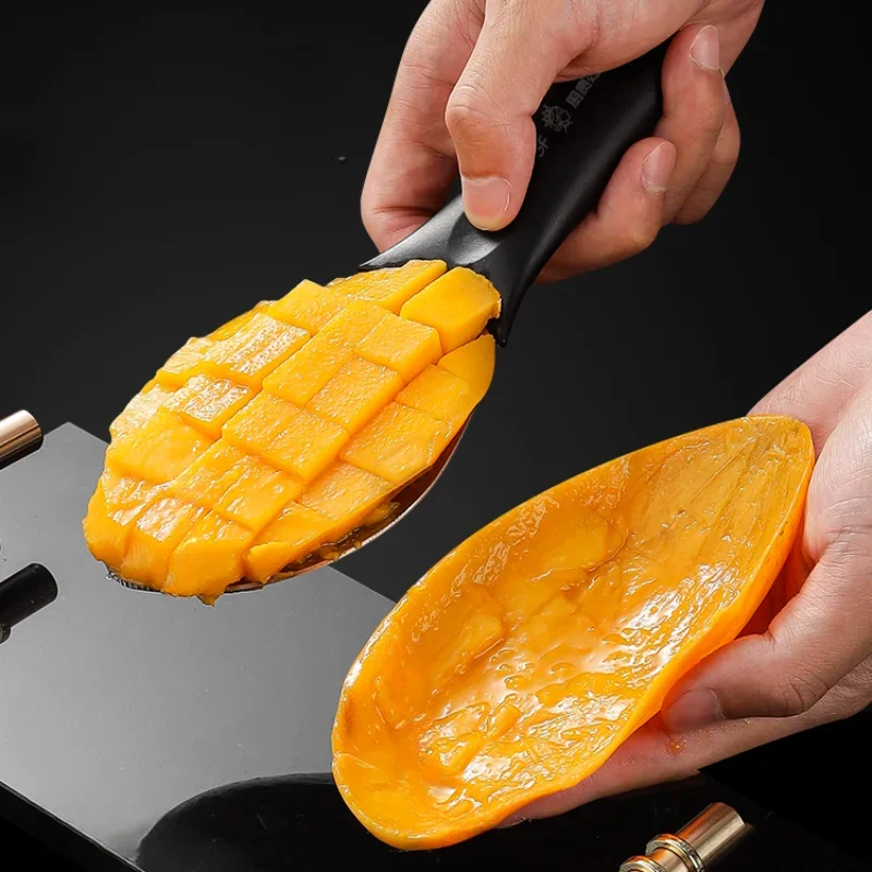 Mango Dicing Device 316 Stainless Steel Mango Cutting Artifact Home Mango Knife Watermelon Avocado Fruit Divider Kitchen Tools