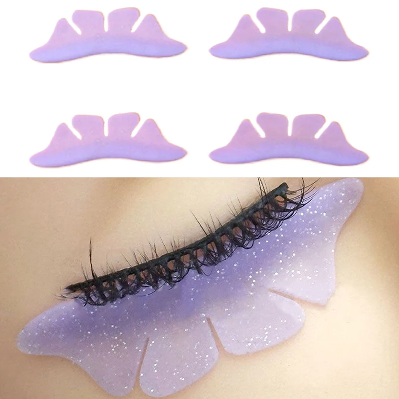 1 คู่ซิลิโคน Glitter ผีเสื้อ Lash Lift Shields Eyelash Perm Pads Lash Lifting Rods 3D Eyelash Curler อุปกรณ์เสริม