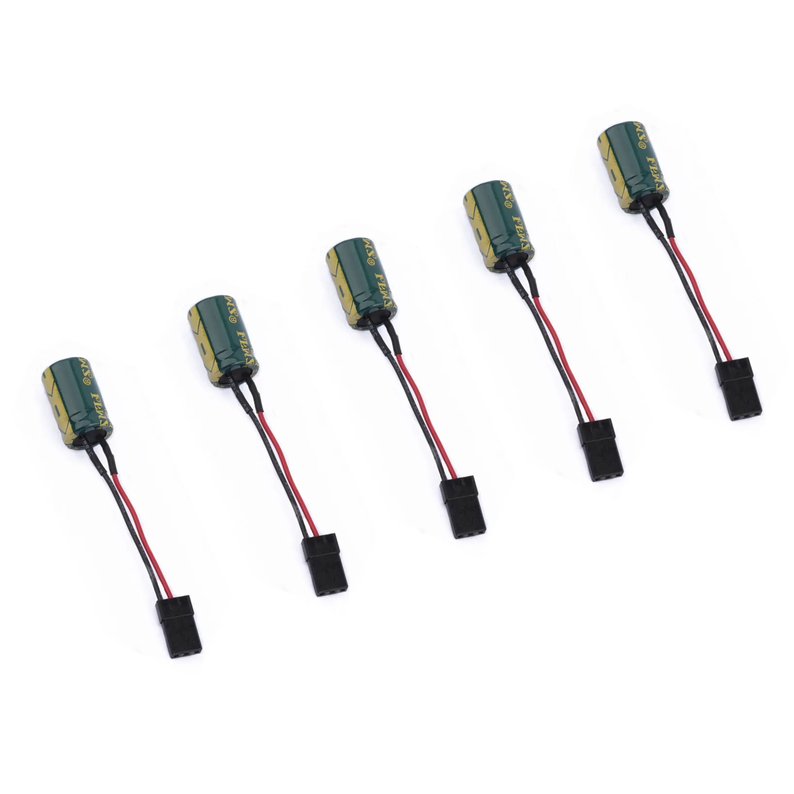 5 Stück 3300 UF 16 V Spannungsschutz A3 Flight Control Receiver Großer Kondensatorschutz mit Stecker für RC Drohnen FUTABA FLYSKY – Detail 11