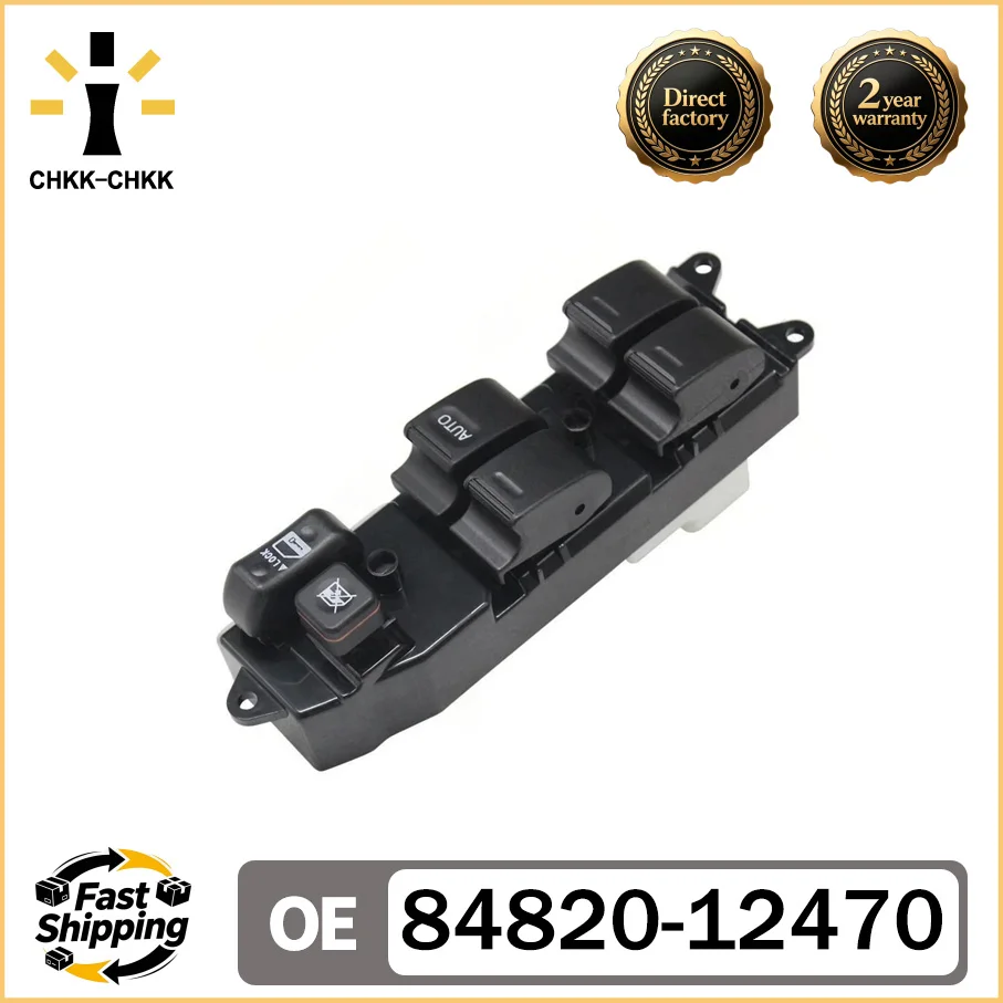

CHKK-CHKK New 84820-12470 Power Window Control Switch FOR Toyota Corolla CE120 NZE12# ZZE121 ZZE122, 8482012470