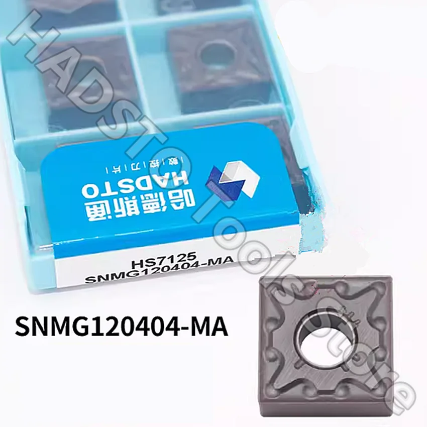 10pcs SNMG120404-MA HS7125 SNMG120404-MA SNMG431 HADSTO CNC carbide inserts Turning insert For Steel, Stainless steel, Cast iron