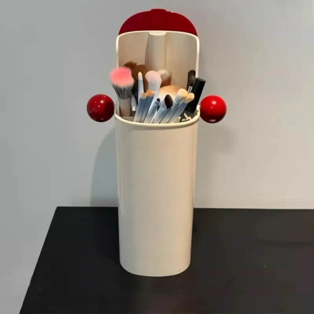 

Автоматический подъемный держатель для кистей для макияжа большой емкости с крышкой, пылезащитная трубка для хранения кистей для макияжа, водонепроницаемый тип пресса