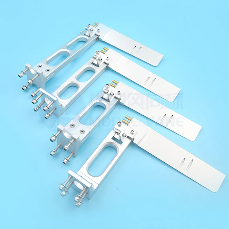 1pc CNC Aluminum 160mm T/L-shaped Steering Water Absorbing Rudder with Dual Water Inlet +Kickback Protection For RC O-Boat Model