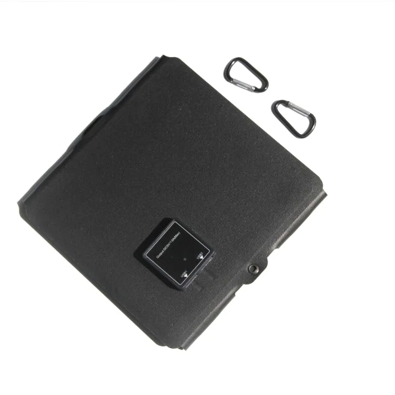 شاحن لوحة طاقة شمسية ETFE محمول 15 وات 5 فولت مع شاحن خلوية شمسية مزدوج USB قابل للطي مقاوم للماء للسفر والمشي لمسافات طويلة في الهواء الطلق