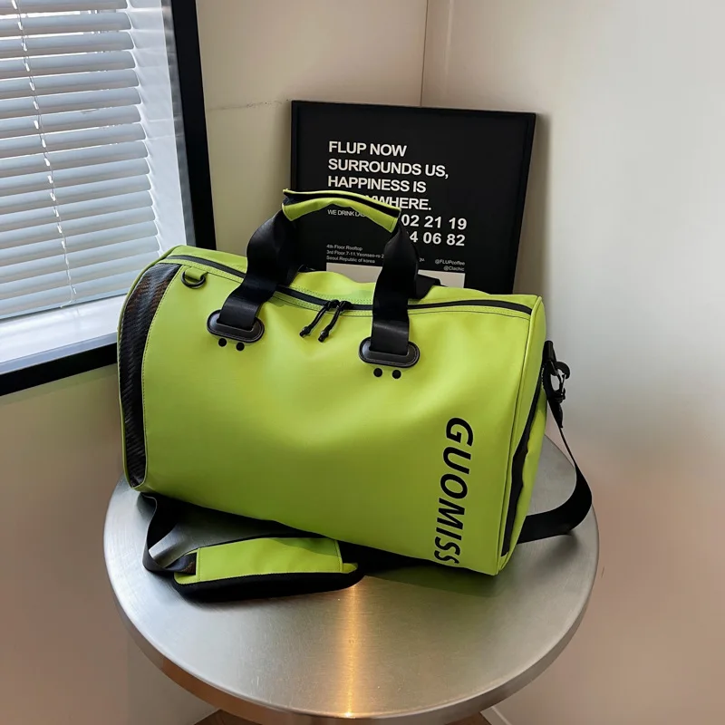 

Trend Large-capacity Travel Bag Women's Storage Duffel Bag Men's Dry and Wet Separation Sports Portable Shoulder Fitness Bag