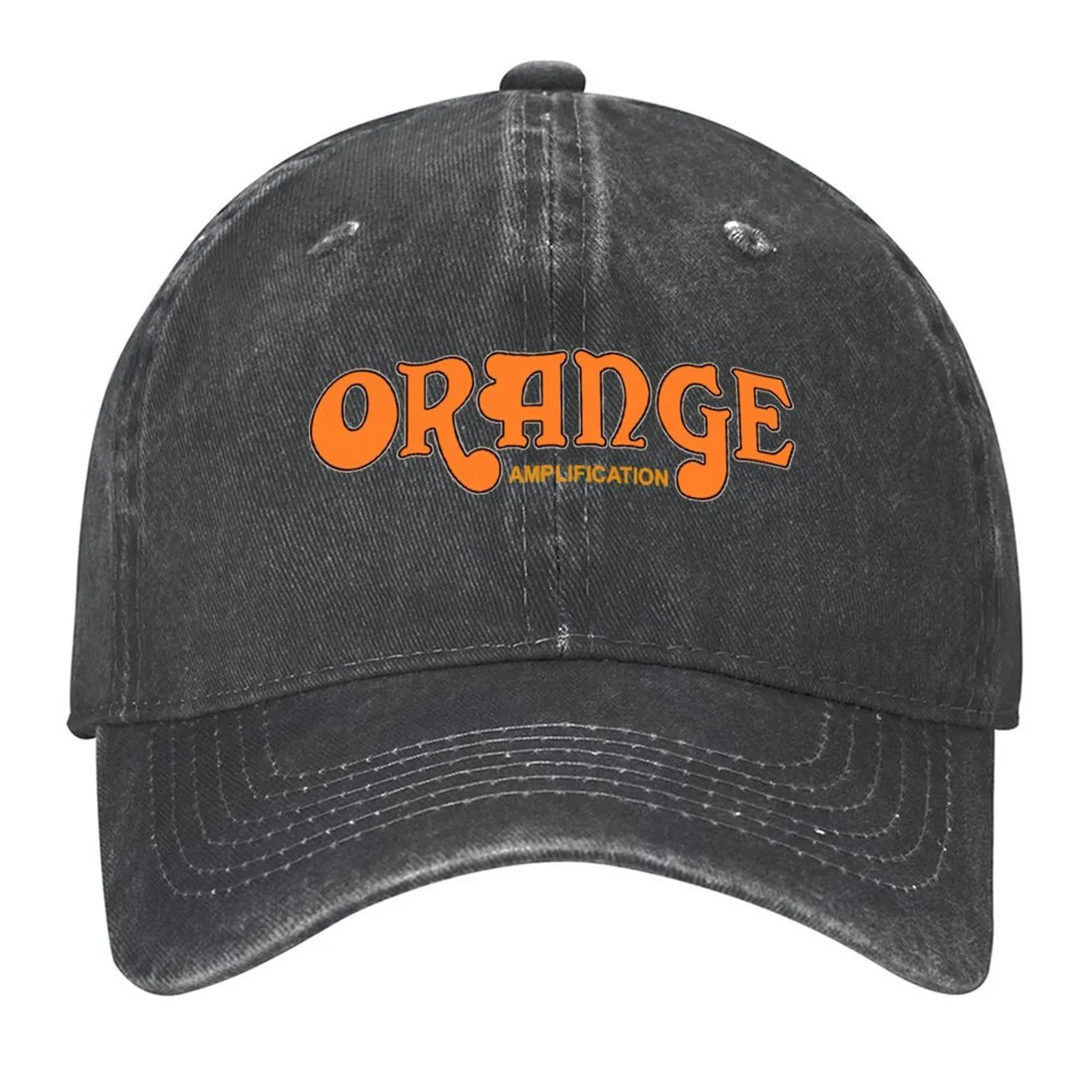 

Orange Amplification Logo Baseball Cap Sun Hat For Children Funny hats Cosplay Luxury Hat Women Caps Men's