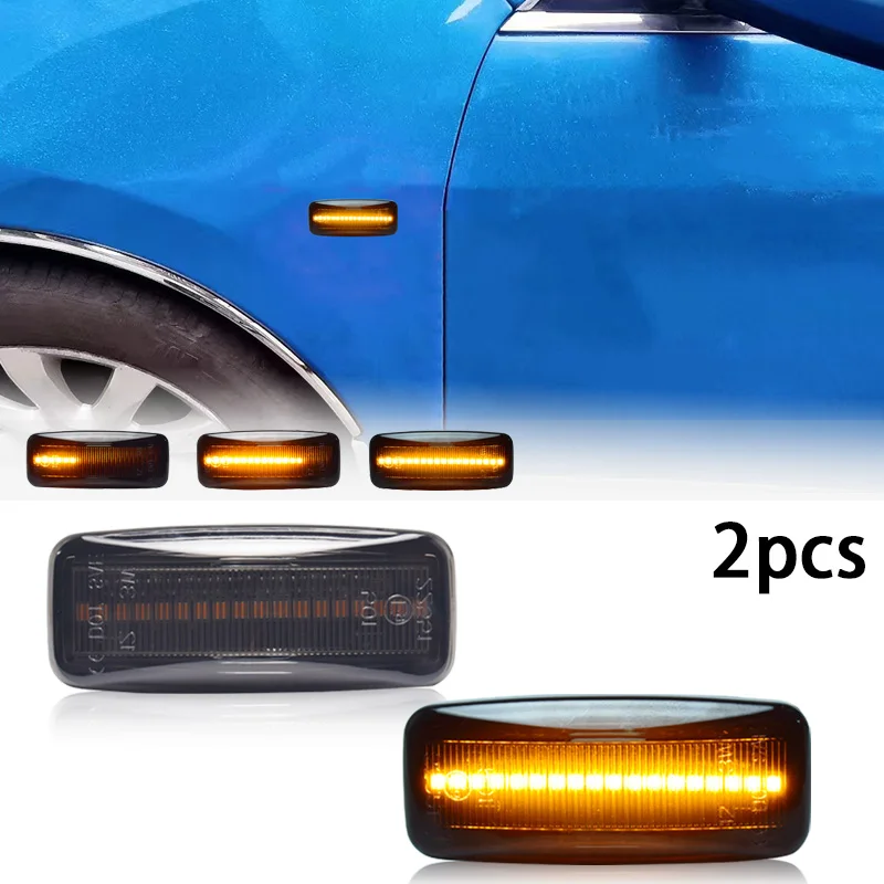 2PCS For Nissan Sylphy Bluebird Sunny Teana Murano Infiniti M35 FX45 FX35 QX60 Dynamic Turn Signal Indicator Side Marker Lights