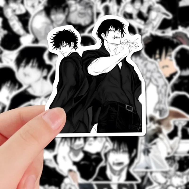 Jujutsu Kaisen Sticker Anime Fushiguro Megumi Briefpapier Stickers Cartoon Creatieve Doe-Het-Zelf Waterdichte Student Schoolbenodigdheden Decor