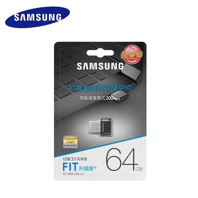 Samsung USB 3.1 Pendrive 32GB 64GB 400MB/S Memoria Usb 3.0 Flash Drive 128GB 256GB 512GB Mini U Disk Memory Stick computer work