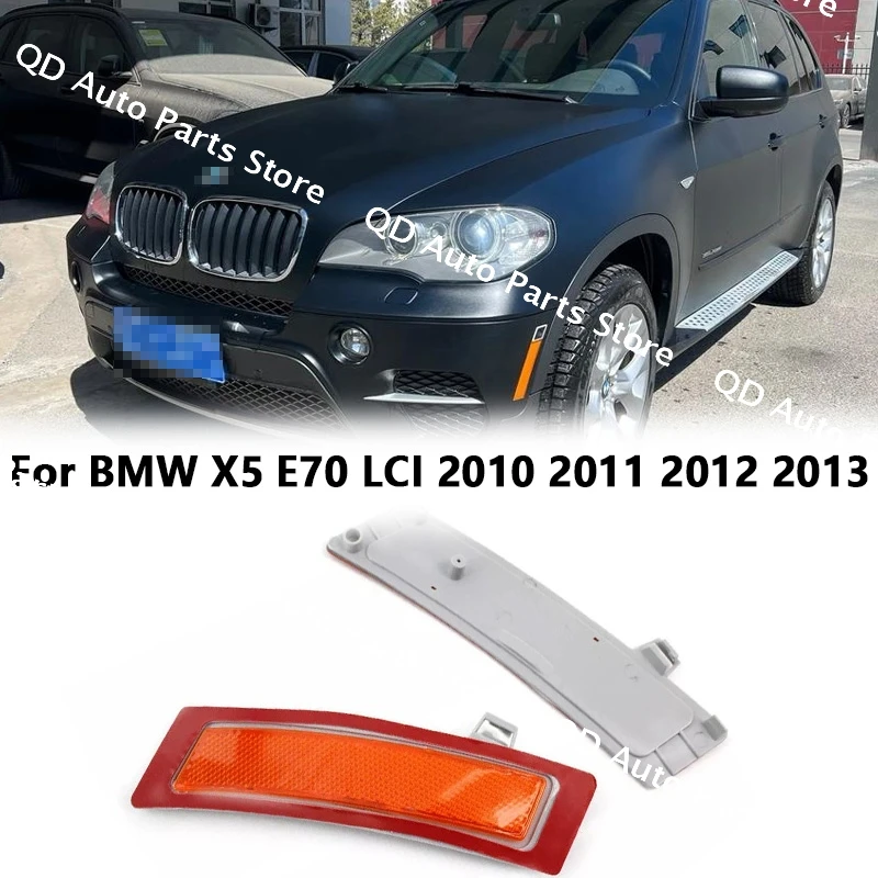 

63147274433 Front Bumper Side Marker Reflector Amber For BMW X5 E70 LCI 2010 2011 2012 2013 Bumper Face Bar Reflector Light Lamp