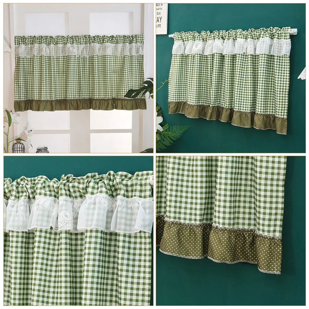 1Pcs Half Curtain Short Window Curtain for Kitchen Blackout Curtains Decor Home Living Room Bedroom Dinning Use view 4