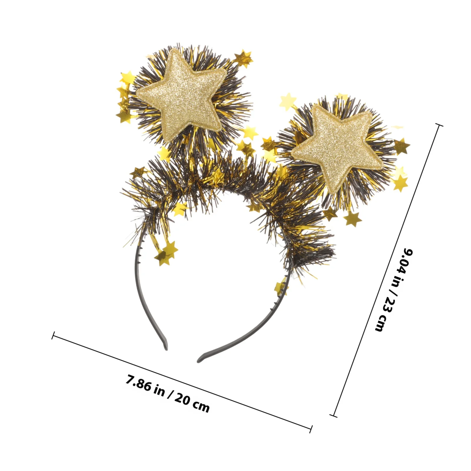 Abaodam 3 قطعة 2025 سنة جديدة سعيدة Headbands الشعر الأطواق عشية حفلة عطلة غطاء الرأس للنساء الفتيات مهرجان الاحتفال الإكسسوارات #6