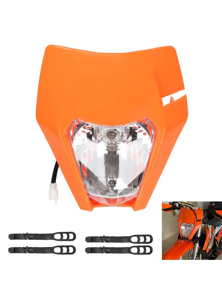 AliExpress NONE Motorcycle Headlight Head Light Lamp Hand Guard For KTM EXC EXCF SXF SX XC XCW XCF XCFW 125-530 Universal Headlamp Dirt Pit Bike
