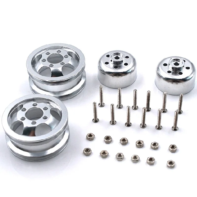 

Metal Upgrade Shock-Proof Wheel Hub Rim for B1 B16 B24 B36 C14 C24 1/16 RC Truck with Screw