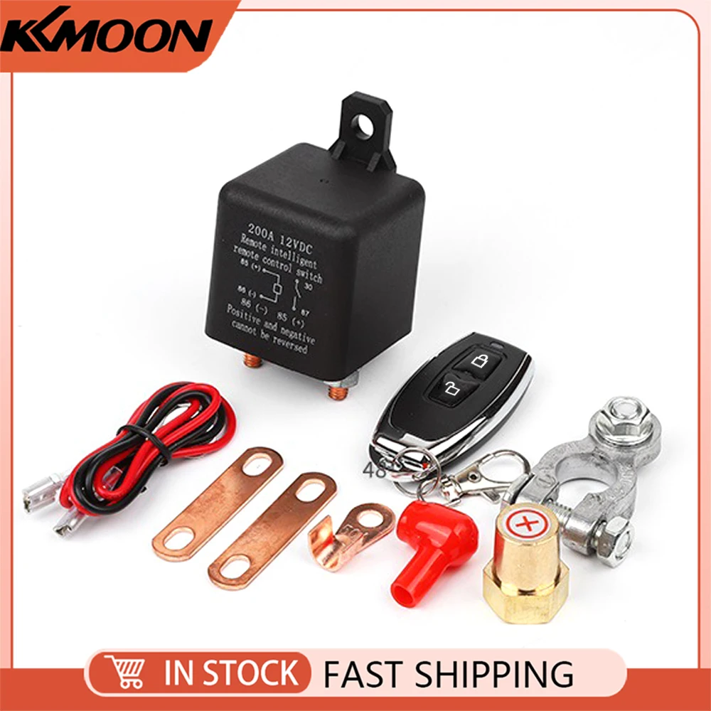 

Автомобильное реле 12 В, 200 А, дистанционный двойной беспроводной дистанционный выключатель, медная катушка, изолятор батареи