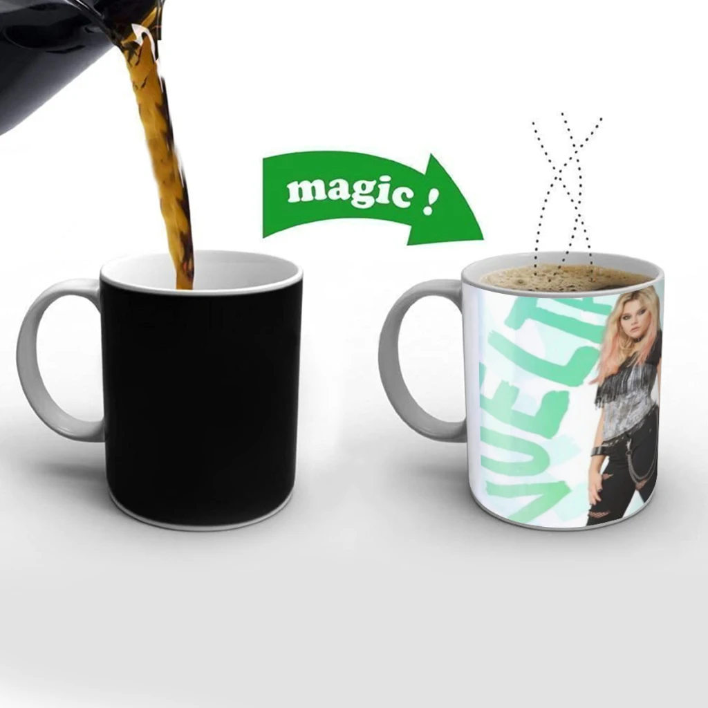 R-Rebelde and Shakira Creativity Change Color Chang mug Ceramic mug Hot Coffee Cup Breakfast Cup mug Friend Gift