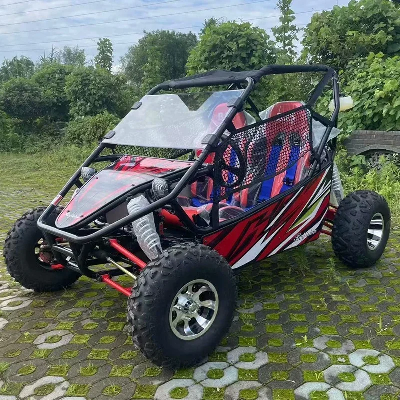 Off-Road Karting  All Terrain UTV 4 Stroke Steel Tube Car 2WD Adult Gas Mountain Atv with Dsic Brake Chain Drive