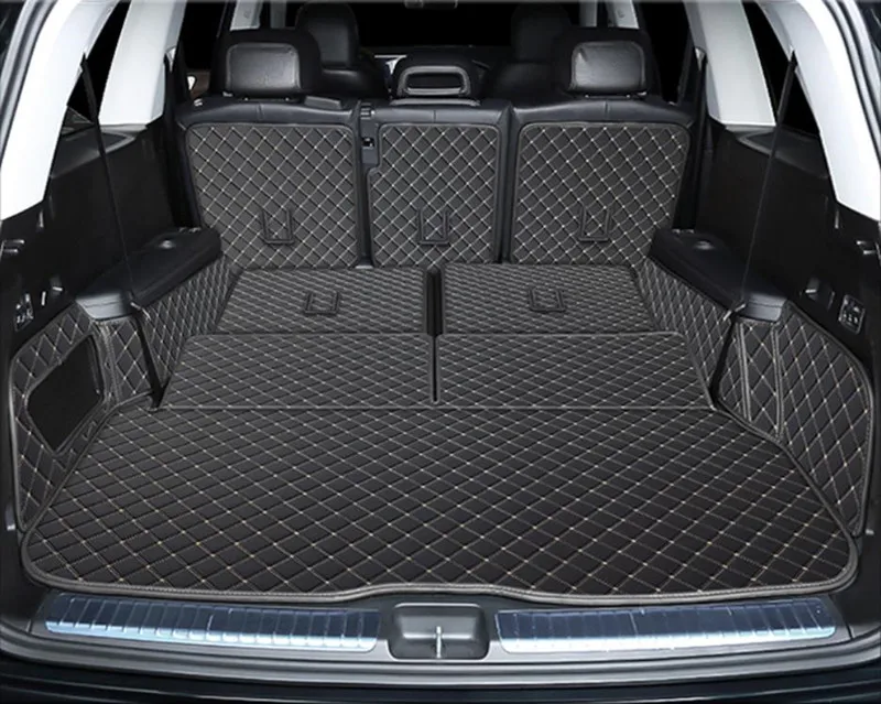 Special car trunk mats for Mercedes Benz GLS 400d 2023 X167 6 7 seats cargo liner mat boot carpets cover for GLS400d 2022-2020