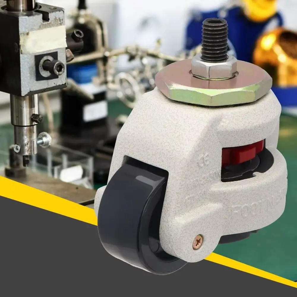 1Pcs Adjustable Height Leveling Caster Wheels with Lock 550LBS Capacity Furniture Machine Feet 40S/60S/80S Universal