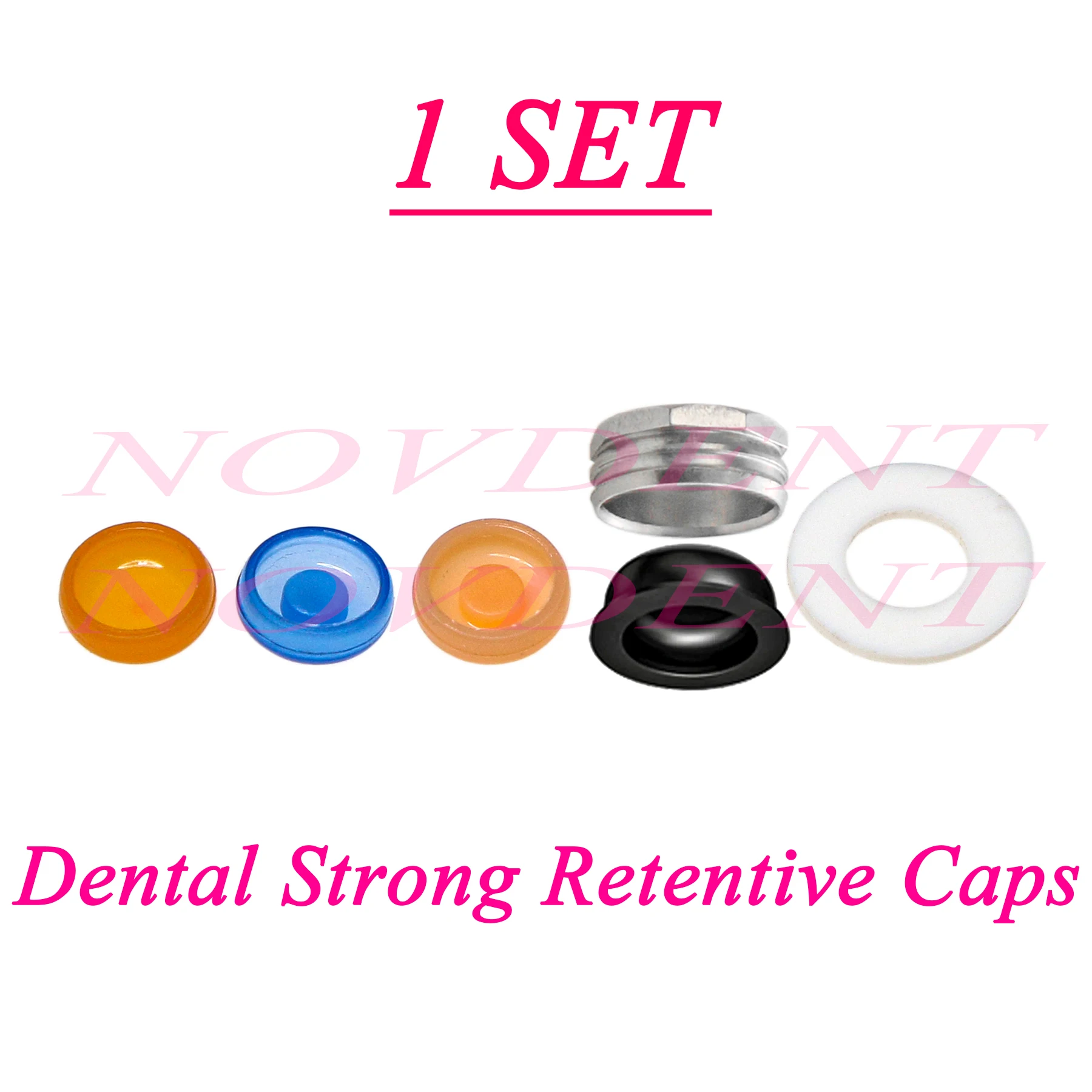 Dental Strong Retentive Caps Laboratory Overdenture Attachment Abutments Metal Housing Core Tools Replacement Caps