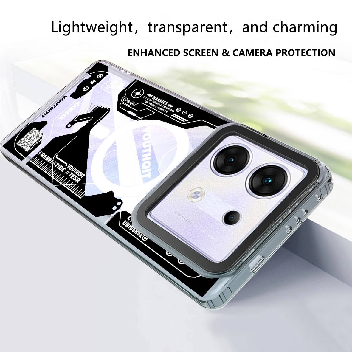 Luxuri Clear Phone Casing For infinix Zero 30 5G Note 40 Pro Plus 5G Acrylic Case infinix Note 40 Pro 30 4G 5G  Cover Metaverse