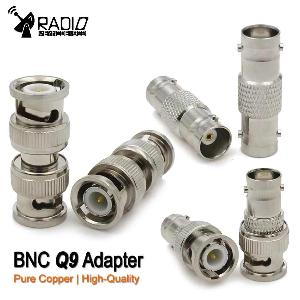 

Connector Q9 BNC To BNC Male Plug & Female Jack Straight RF Coaxial adapter For radio antenna Wire Terminals High Quality