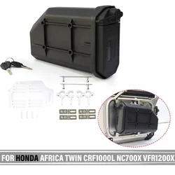 Caja de herramientas para motocicleta HONDA Africa Twin CRF1000L NC700X VFR1200X Crosstourer, caja decorativa lateral impermeable