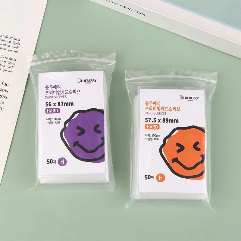 K-pop Transparente Photocard Protetor Manga, Cartão de Mangas Duro, Toploader Foto Protetor, 50 PCs, M, M