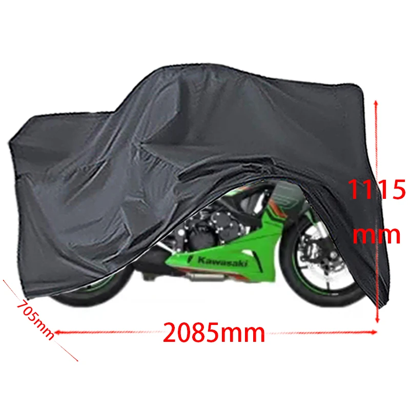 

For KAWASAKI Ninja ZX-6R motorcycle cover Full car Sun protection dust no ear thickened Oxford cloth rain cover Motorcycle