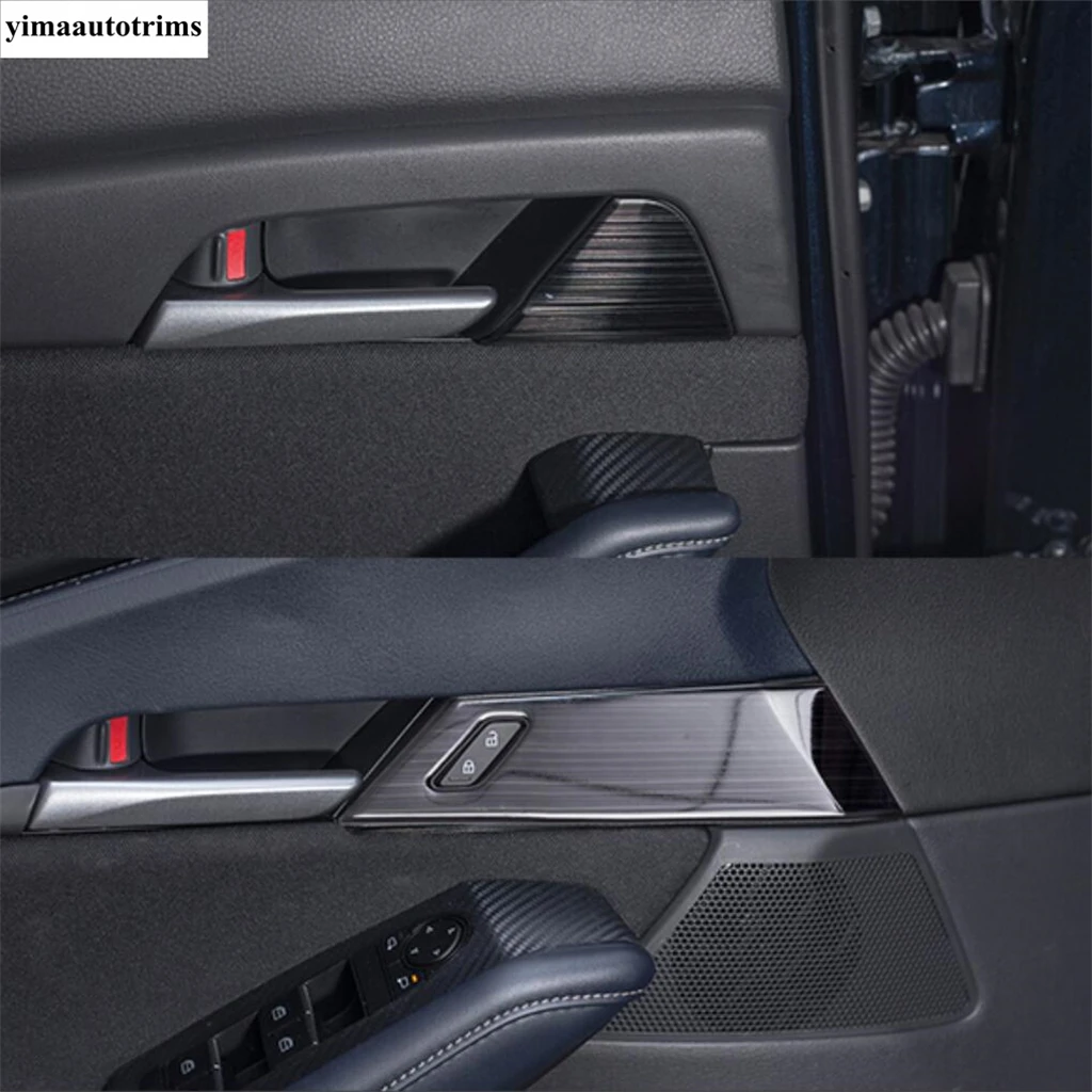 Pillar A Frame / Head Light / Water Cup / Glove Box Cover Trim For Mazda CX-30 CX30 2020 - 2024 Car Stainless Steel Accessories