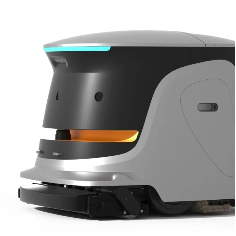 หุ่นยนต์ทำความสะอาดเชิงพาณิชย์ระบบนำทางอัตโนมัติ ทำความสะอาดตัวเอง กวาด ขัด ดูดฝุ่น ถูพื้น ออลอินวัน พร้อมรีโมทคอนโทรลและแอปพลิเคชัน