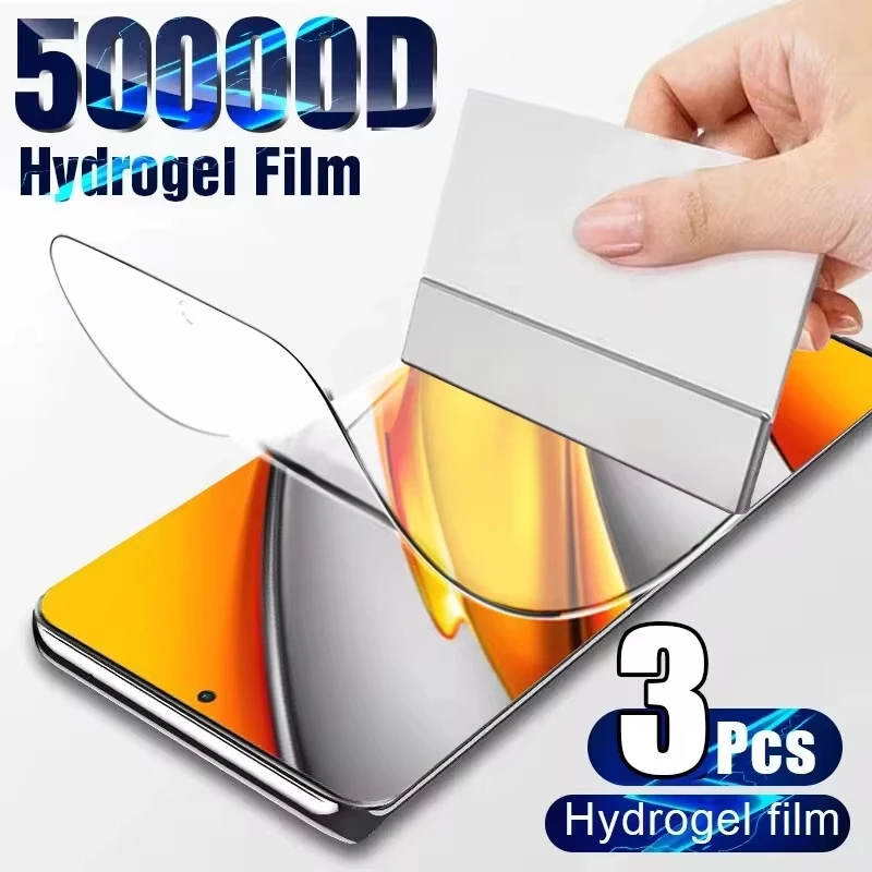 3Pcs Hydrogel Film For Oppo A78 A74 A36 A35 A96 A95 A94 A93 A92S A91 A16S A15 A12 A58 A57 A56 A55 A54S A53 A52 Screen Protectors