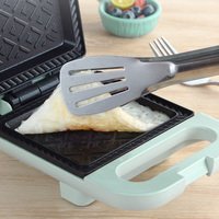 Electric Sandwich Maker Bread Presser with Non-Stick Coating Egg Omelette Pan Portable Light Food Making Machine for Breakfast