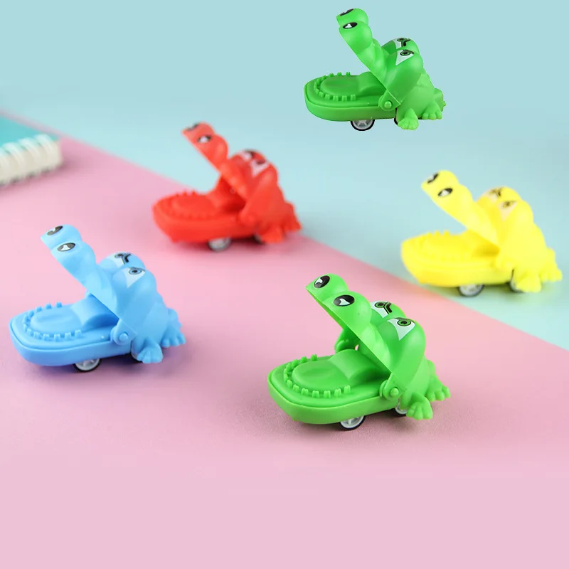 8Pcs Colorful Mini Biting Crocodile Pull Back Cars Toy for Kids Boys BIrthday Party Favors Pinata Filler Goodie Bags School Gift