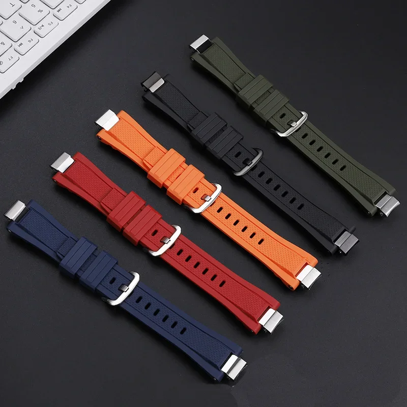 

Modified Waterproof Resin Silicone Watch Strap For Casio G-SHOCK MTG-B3000 Watchband Quick Release Men Stainless Steel Bracelet