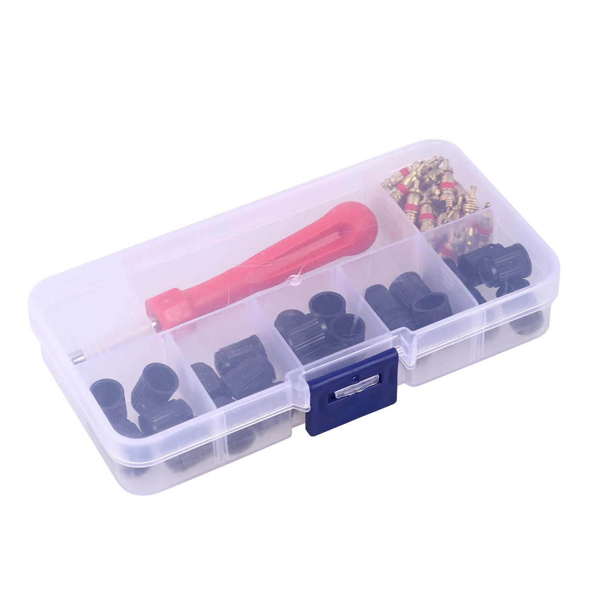 

61Pcs Tire Valve Core Removal Tool Set Heavy Duty Auto Car Repair Wrench for Motorcycle Bike Truck Quick Release and