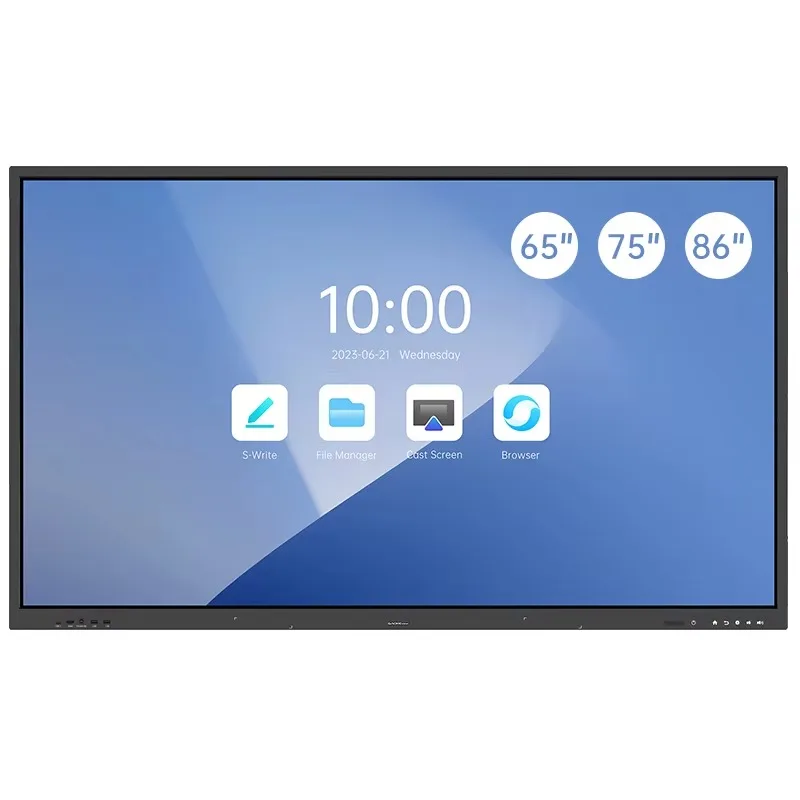 65'' 75'' Heißer Verkauf Interaktive Flat Panel Digitale Smart Board Mit Dual System Interaktive Bord Interaktive Bildschirm