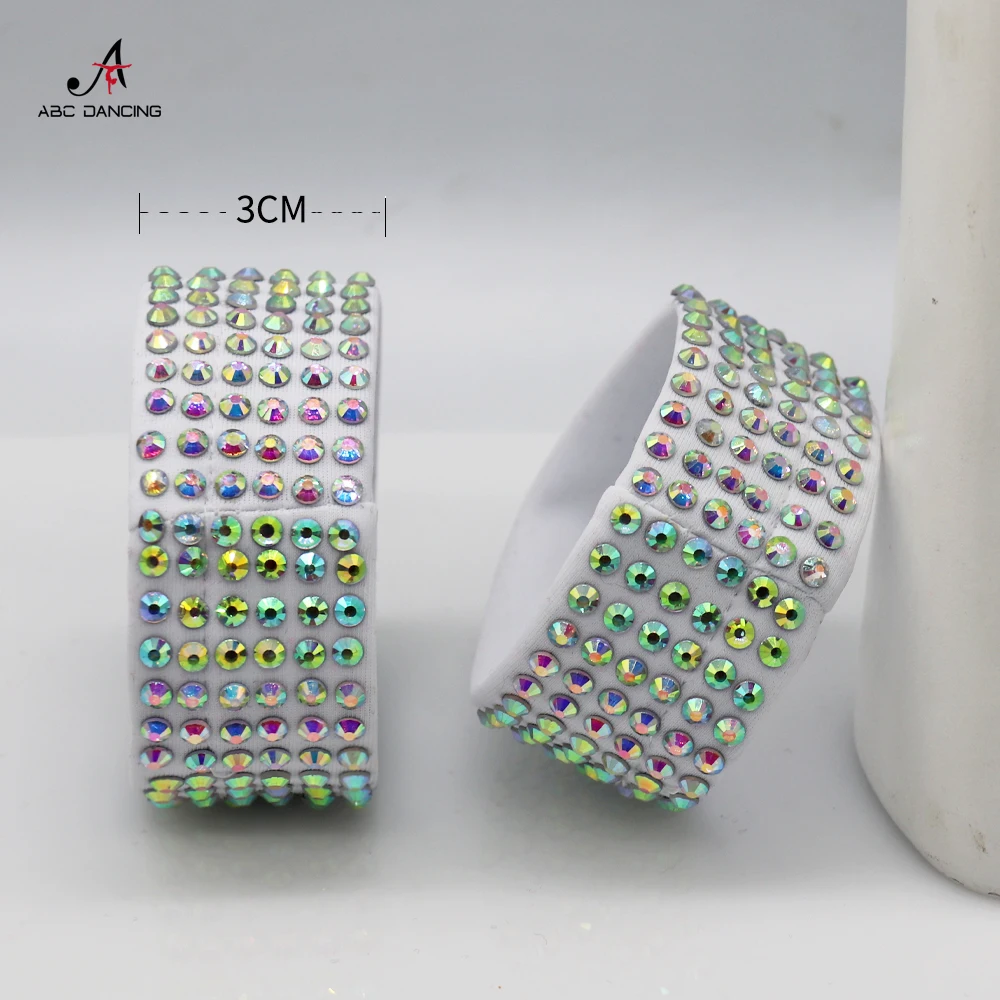 2024 New Dance Accessories Bracelet Modern Latin Bell Fashion crystal Adult Ladies and Girs Ballroom Kid Party Dresses Customize