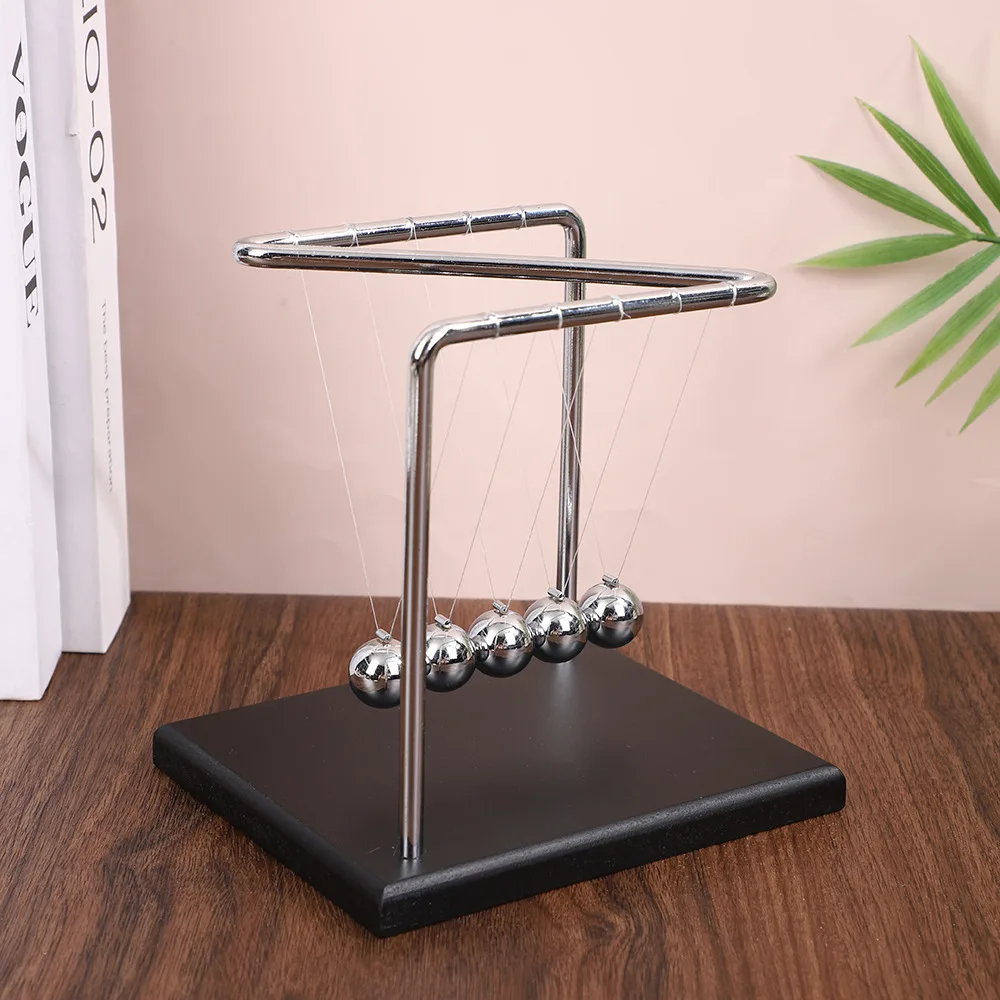 Newton's Pendulum Balance Steel Balls Science Physics Swinging Pendulum Tool Stress Relief Gift For Home Desk Office Decor