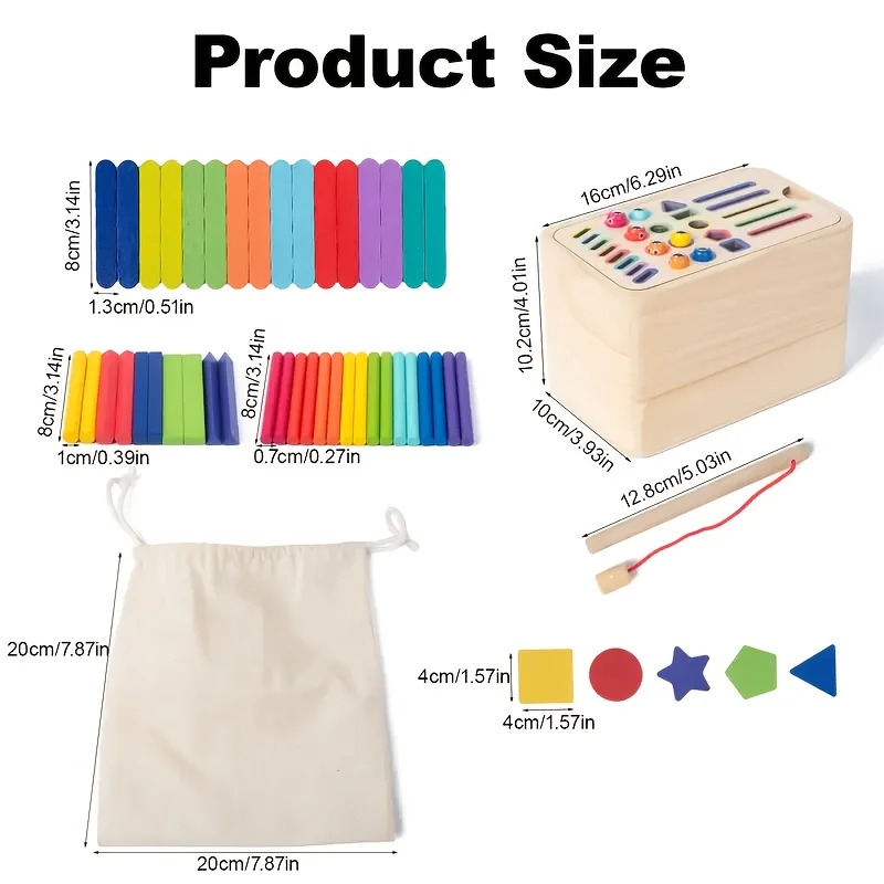 57 pezzi per bambini prima educazione colore tre in uno classificazione cilindro riconoscimento colore bambino giocattolo educativo Montessori