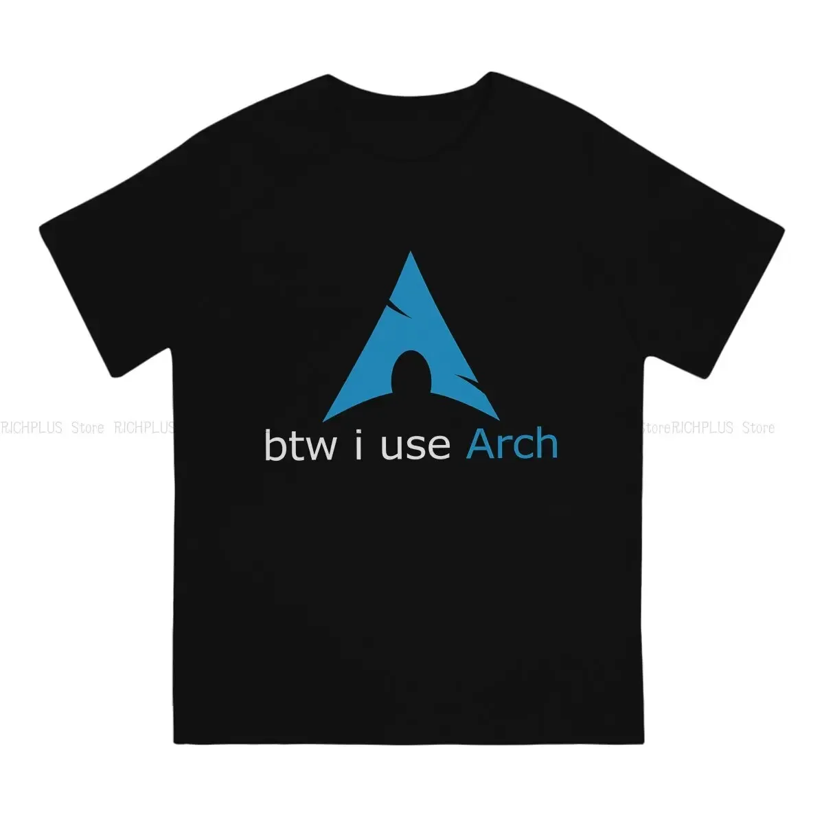 Linux Operating System Men's TShirt Btw I Use Arch Distinctive Polyester T Shirt Harajuku Streettwwear Hipster