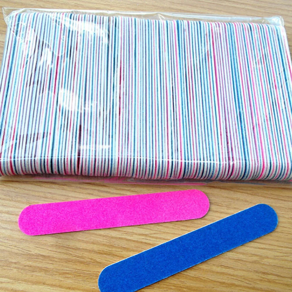 

Sandpaper File Disposable Double Sided Board Round End Filing Tool For Manicure Surface Sanding Removal